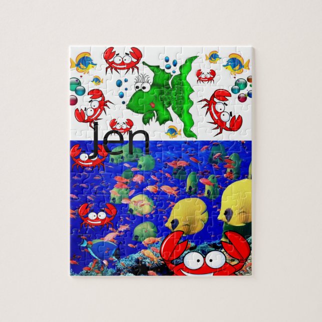 Fish Crab Jigsaw Puzzle (Vertikal)