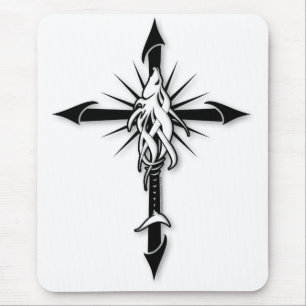 Fish-Cross_Shadow Mousepad