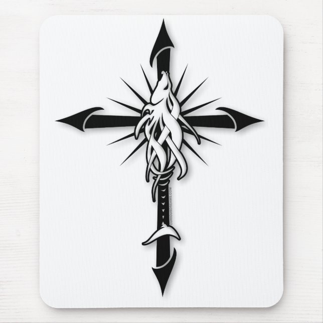 Fish-Cross_Shadow Mousepad (Vorne)