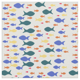 Fish Custom Combed Cotton Fabric (56" Breite) Stoff
