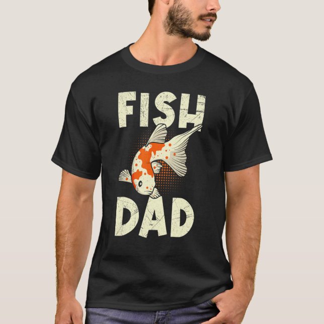 Fish Daddy Koi Vater Koi Teich 1 T-Shirt (Vorderseite)