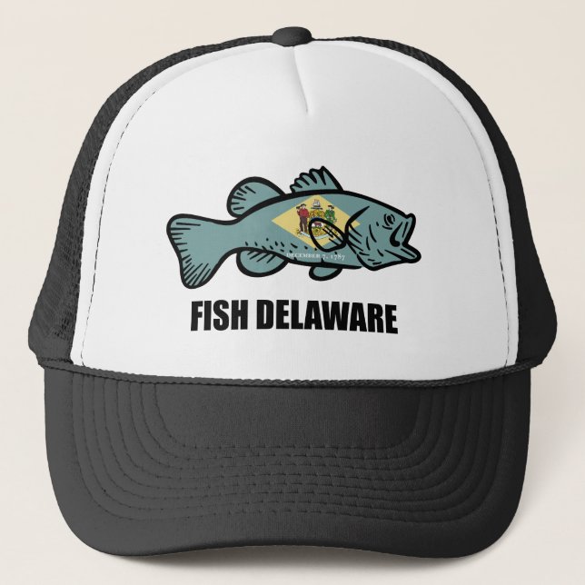 Fish Delaware Truckerkappe (Vorderseite)