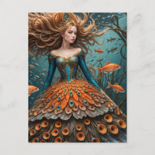 Fish Dress Fashions Postkarte