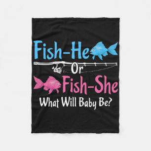 Fish-er oder Fish-sie Geschlechtsenthüllung Baby Fleecedecke
