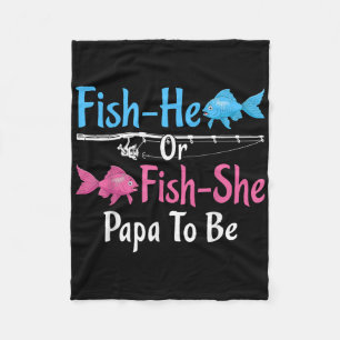 Fish-er oder Fish-sie Papa wird Geschlecht enthüll Fleecedecke