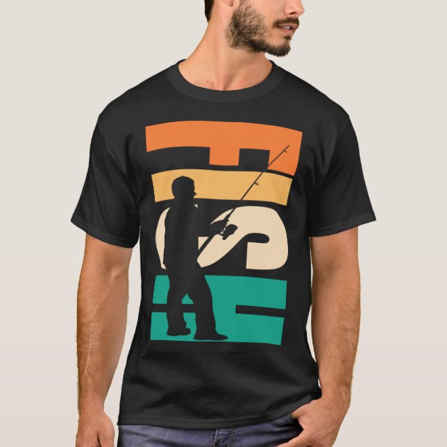 FISH Fisher silhouette T-Shirt (Vorderseite)
