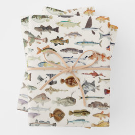 Fish Fishing Geschenkpapier Set