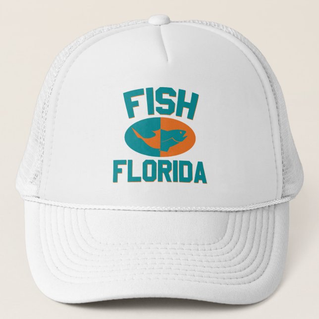 Fish Florida Colors Truckerkappe (Vorderseite)