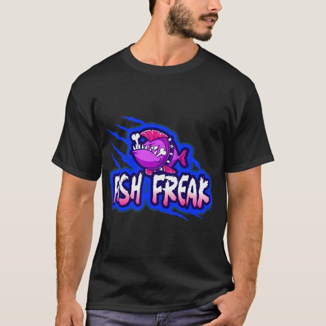 FISH FREAK DESIGN T-Shirt (Vorderseite)