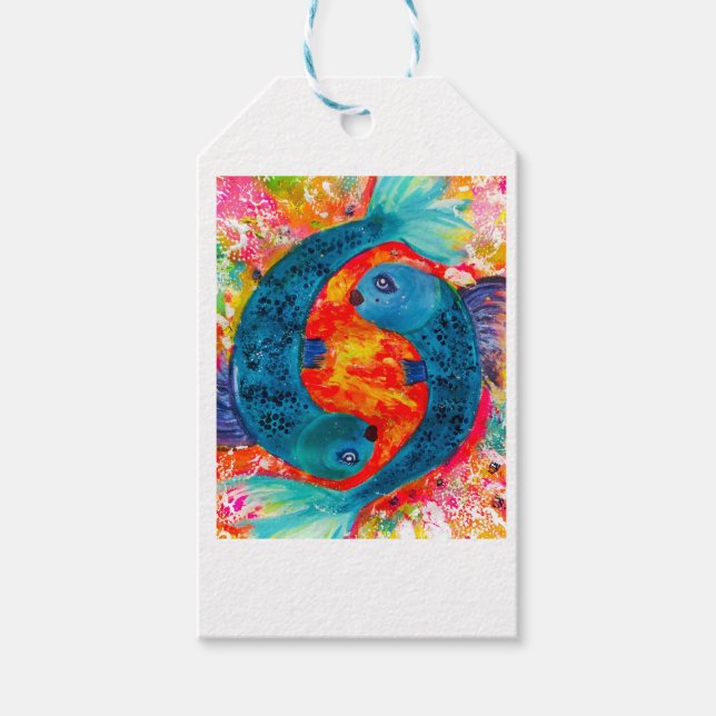 Fish Gift Tag Geschenkanhänger (Vorderseite)