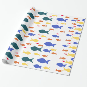 Fish Glossy Wrapping Paper Geschenkpapier
