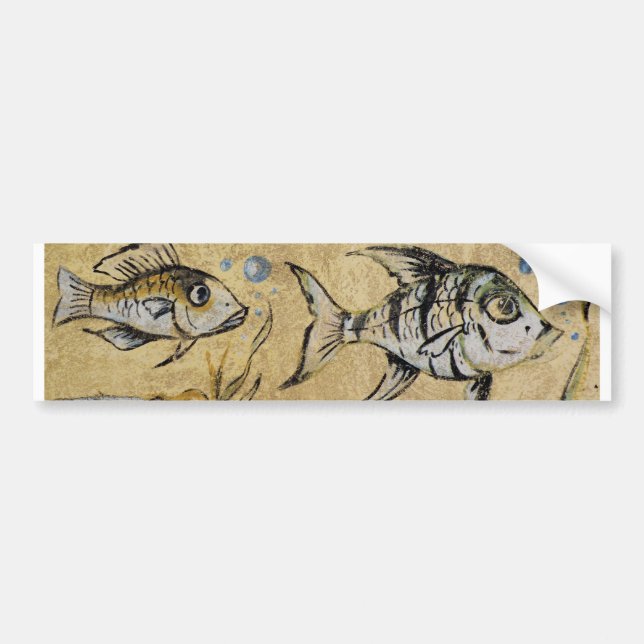 Fish Graffiti Autoaufkleber (Vorne)