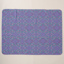 Fish Head Blätter Jazz S Lila Aquamarin Sherpadecke