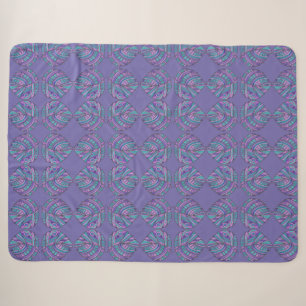 Fish Head Blätter Jazz S Lila Aquamarin Sherpadecke