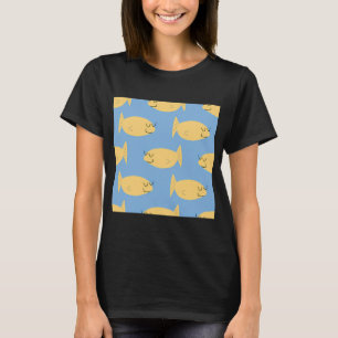 FISH HSIF Blau und Gelb T-Shirt