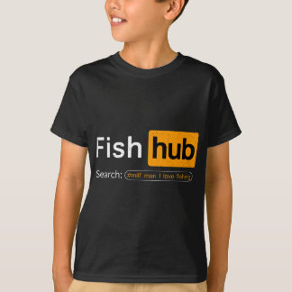 Fish Hub Funny Dirty Fishing Joke MILF Mann I Lieb T-Shirt