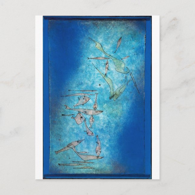 Fish Image - Paul Klee Postkarte (Vorderseite)