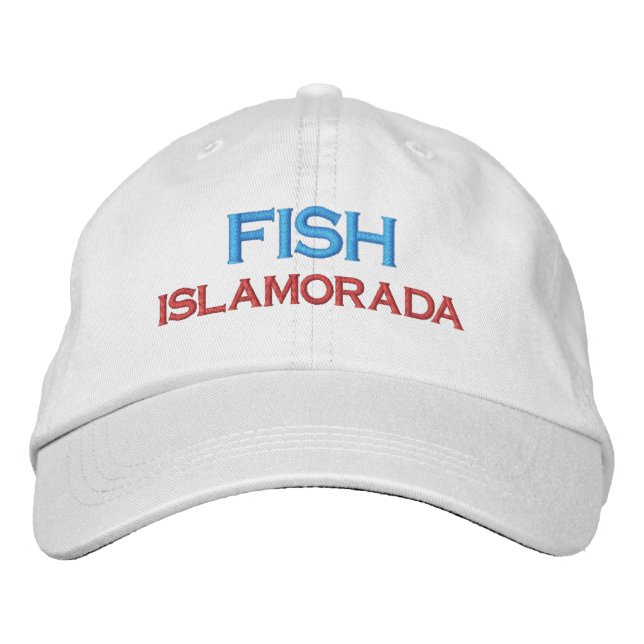 FISH ISLAMORADA FLORIDA CLÉS CASQUETTE DE PÊCHE (Devant)