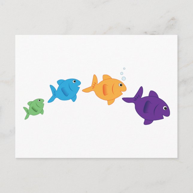 Fish Jumping Postkarte (Vorderseite)