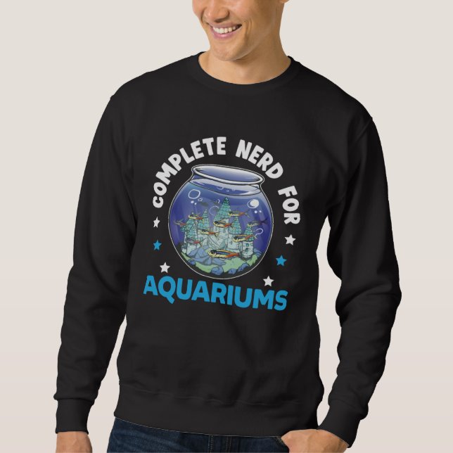 Fish Keeper Aquarium Junkie Aquarist Saltwater Tan Sweatshirt (Vorderseite)