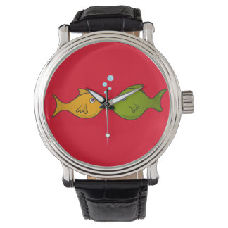 Fish Kiss Armbanduhr