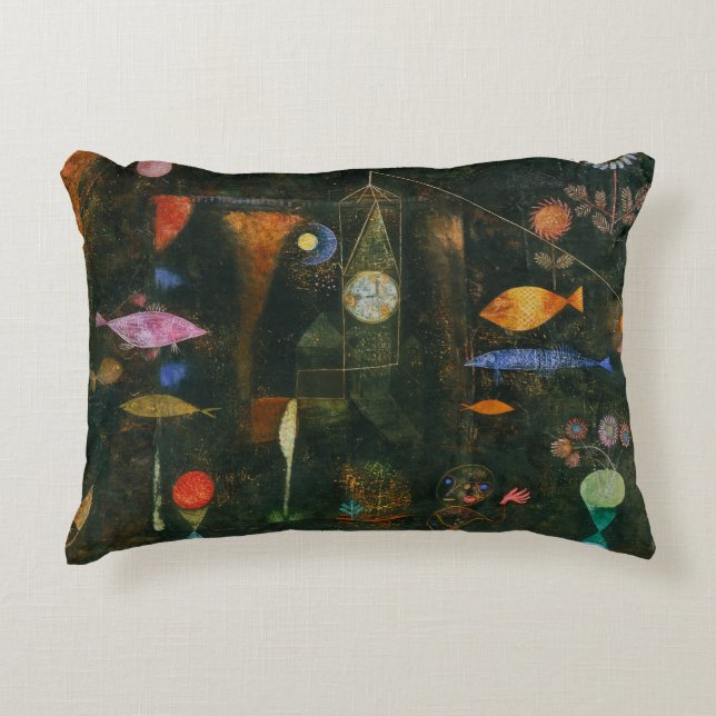 Fish Magic - Paul Klee Dekokissen (Vorderseite)