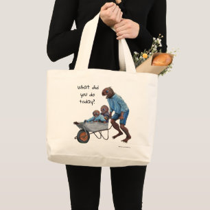 Fish Man Autumn Fantasy Fantasy Art Town Bag Jumbo Stoffbeutel