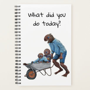 Fish Man Autumn Fun Ride Imaginaire Art Planner