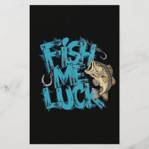 Fish Me Luck Graffiti Bass Kunst Briefpapier