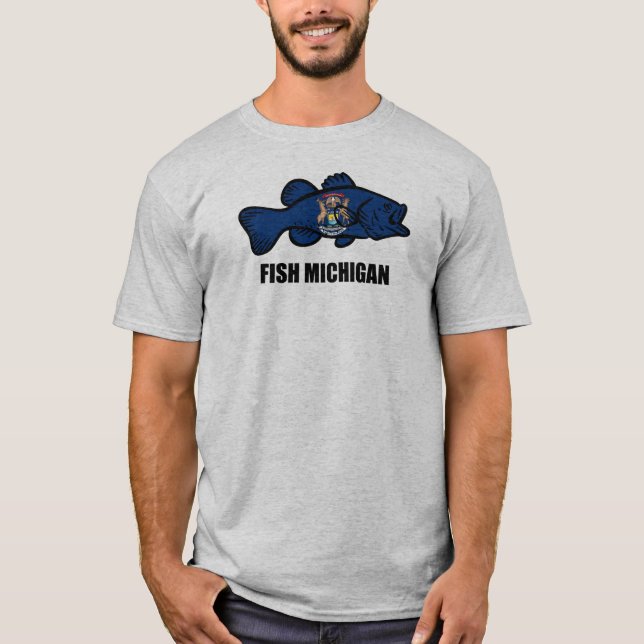 Fish Michigan T-Shirt (Vorderseite)