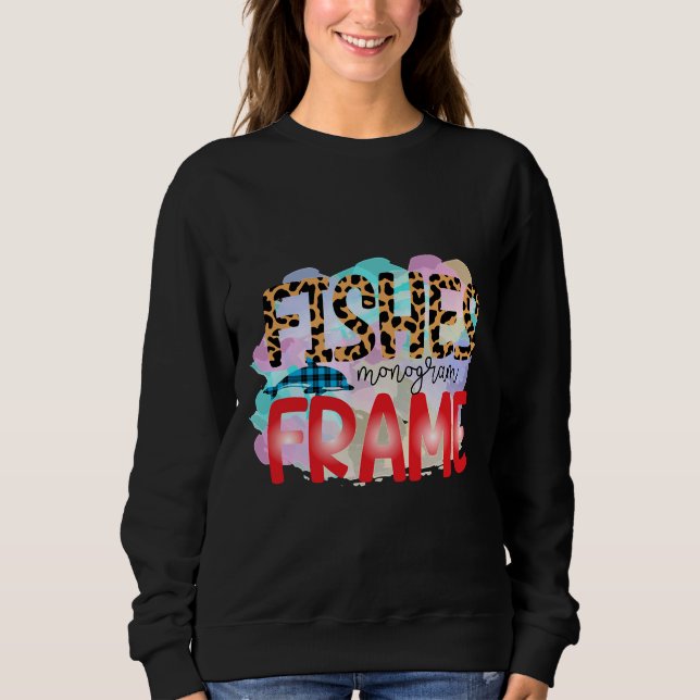 Fish Monogram Frame Sweatshirt (Vorderseite)