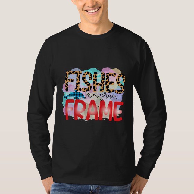 Fish Monogram Frame T-Shirt (Vorderseite)