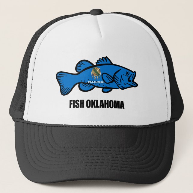 Fish Oklahoma Truckerkappe (Vorderseite)