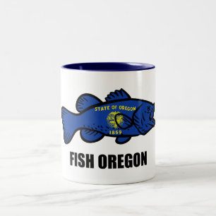 Fish Oregon Zweifarbige Tasse