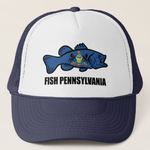Fish Pennsylvania Bass Truckerkappe