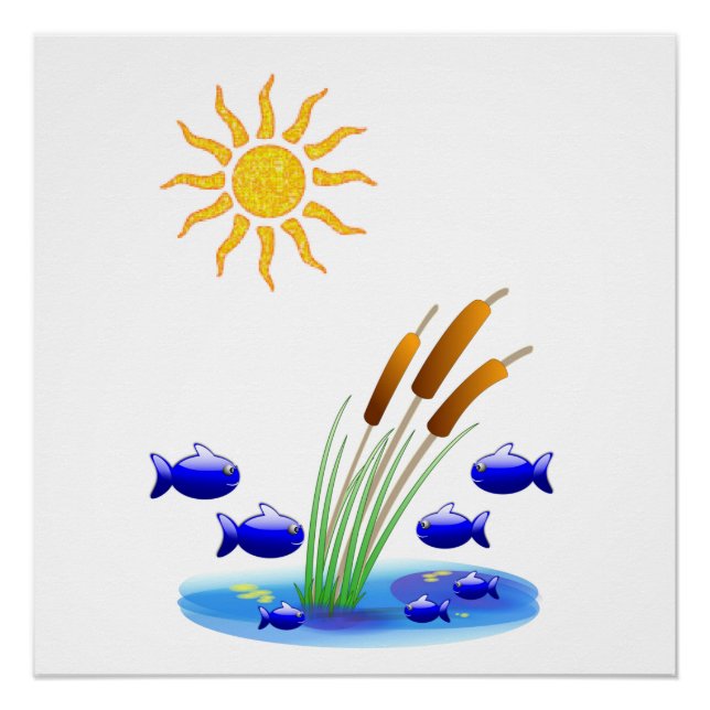 Fish Poster Beach House Poster (Vorderseite)