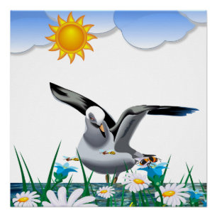 Fish Poster Beach House Poster