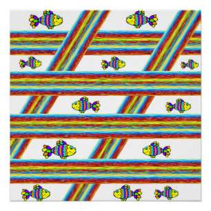 Fish Poster Beach House Poster
