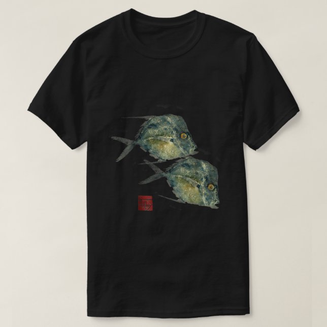 Fish Print Gyotaku Florida Lockdown T - Shirt (Design vorne)