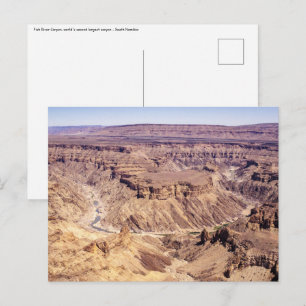 Fish River Canyon im Süden Namibias, Afrika Postkarte