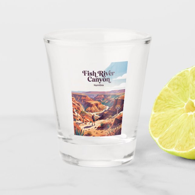 Fish River Canyon Namibia Schnapsglas (Vorderseite)