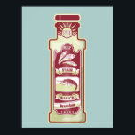 Fish Sauce Pop Art Poster<br><div class="desc">Ein Pop Kunstbeispiel in rot,  einer Flasche Fischsauce. Ein Design für jeden,  der thailändische Küche oder andere südostasiatische Küche mag. Die Fischsaucflasche hat Sardellen und Garnelen darauf.</div>