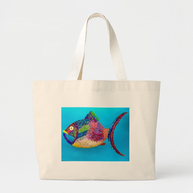 FISH-TASCHE JUMBO STOFFBEUTEL (Vorne)