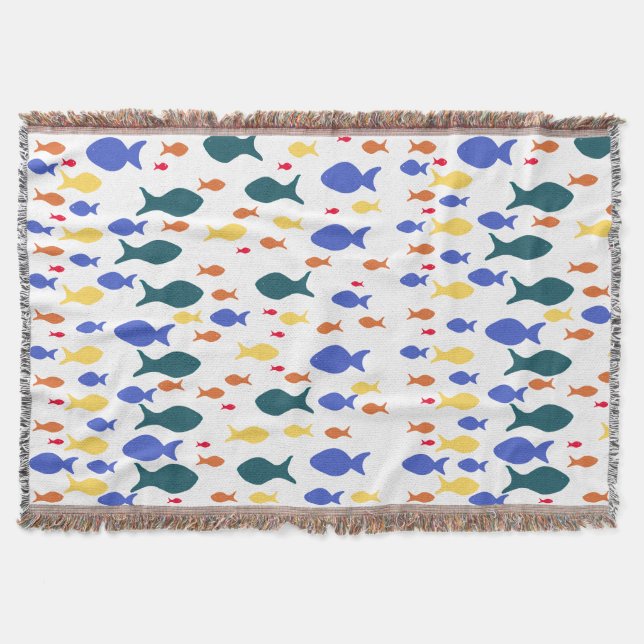 Fish Throw Blanket Decke (Vorderseite)