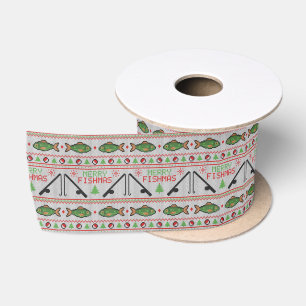 Fish Ugly Christmas Sweater Satinband