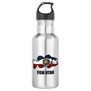 Fish Utah Edelstahlflasche
