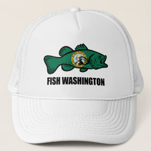 Fish Washington Staat Truckerkappe