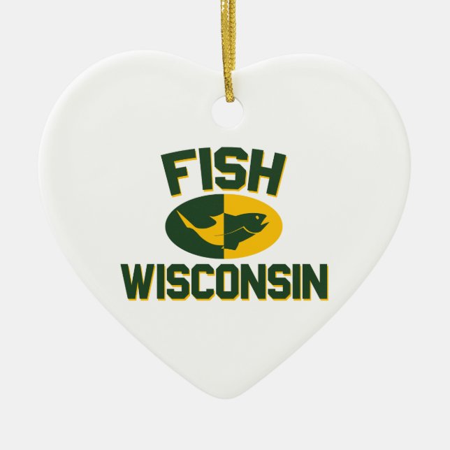 Fish Wisconsin Keramikornament (Vorne)
