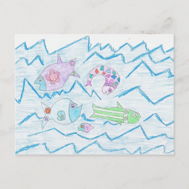 Fish Wish Postkarte (Vorderseite)