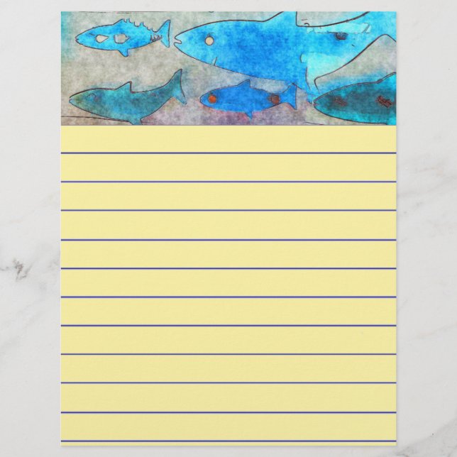 Fish Writing Paper (Vorderseite)